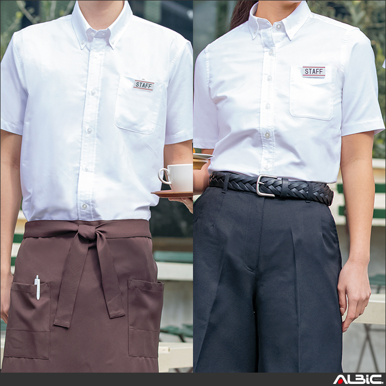 メンズ半袖オックスボタンダウンシャツ_クールビズ_【AZ7872-ait】 商品写真