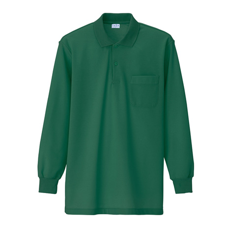 長袖ポロシャツ_ポロシャツ・Tシャツ_【AZ860-ait】 007.グリーン