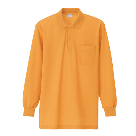 長袖ポロシャツ_ポロシャツ・Tシャツ_【AZ860-ait】 022.ゴールドイエロー