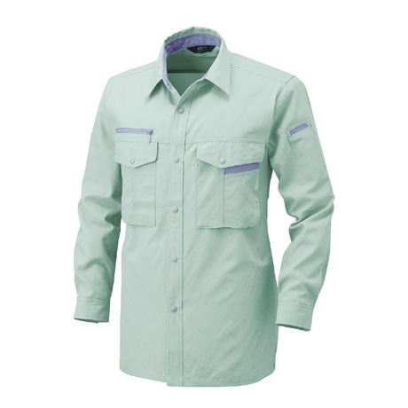 長袖シャツ【BF501-ALT】 4.アースグリーン