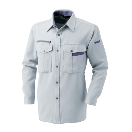 厚手長袖シャツ【BF511-ALT】 3.グレー