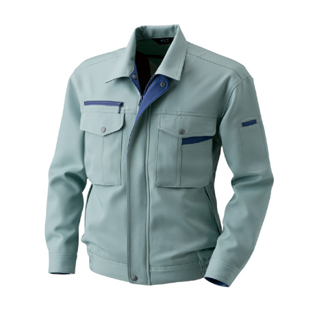 長袖ブルゾン【BF513-ALT】 4.アースグリーン