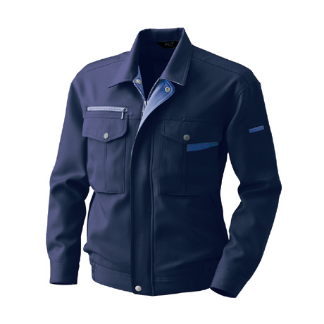 長袖ブルゾン【BF513-ALT】 100.ネイビー