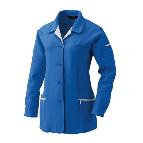 長袖スモック【BF515-ALT】 1.ブルー