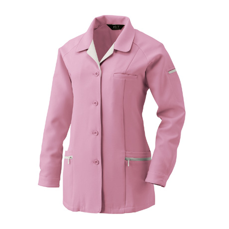 長袖スモック【BF515-ALT】 25.ピンク