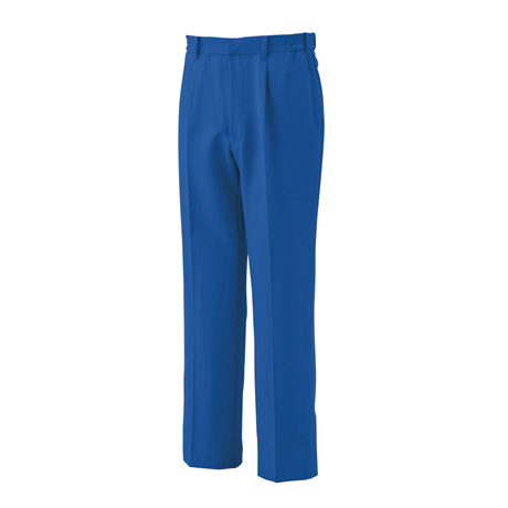 ワンタックワークパンツ（脇ゴム）【BF566-ALT】 1.ブルー