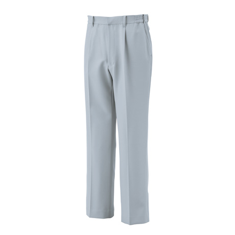 ワンタックワークパンツ（脇ゴム）【BF566-ALT】 3.グレー