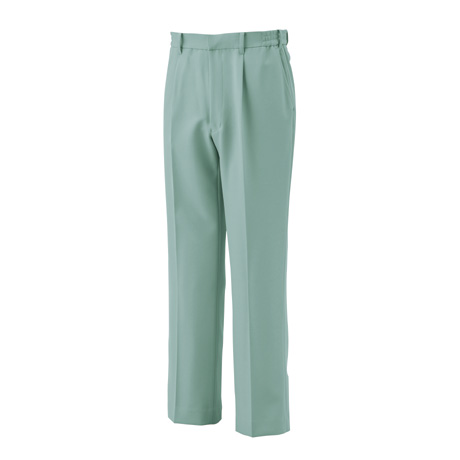 ワンタックワークパンツ（脇ゴム）【BF566-ALT】 4.アースグリーン