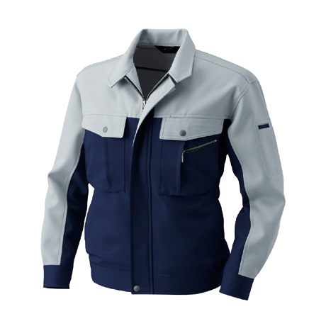 長袖ブルゾン【BF713-ALT】 100.ネイビー