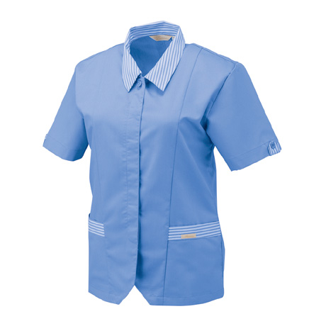 半袖スモック【BN314-ALT】 1.ハワイアンブルー