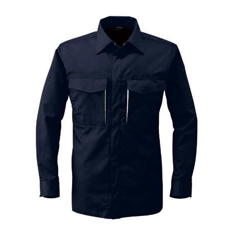 長袖シャツ【BX901-ALT】 100.ネイビーブラック