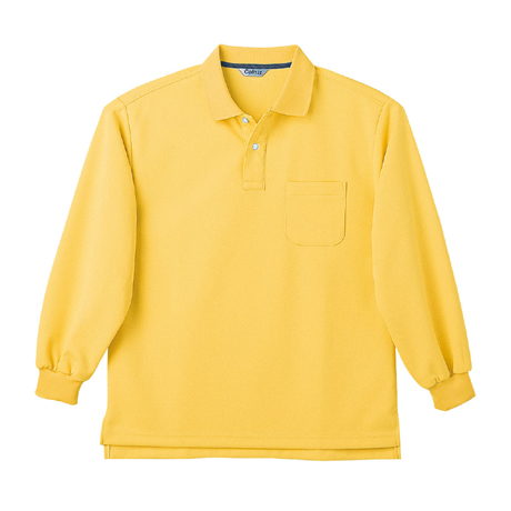 長袖ポロシャツ【CL1001-NAH】 42.イエロー
