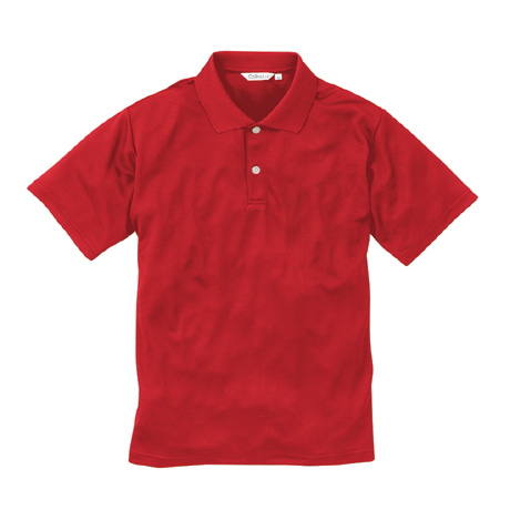 半袖ポロシャツ（ポケット無）【CL222-ALT】 46.レッド