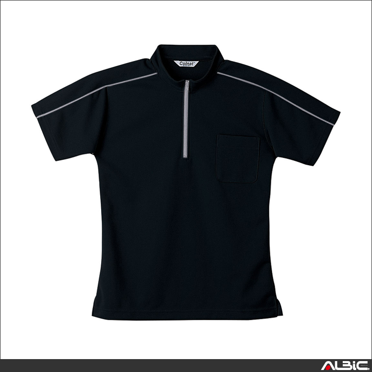 ZIP半袖ポロシャツ【CL3000-NAH】 商品写真