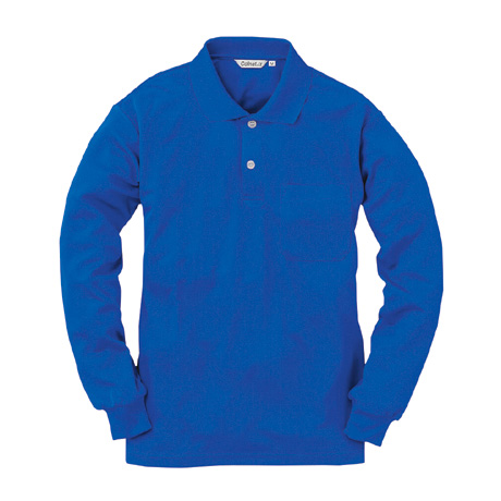 長袖ポロシャツ（ポケット付）【CL333-ALT】 3.ブルー