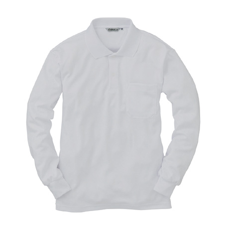 長袖ポロシャツ（ポケット付）【CL333-ALT】 23.シルバーグレー