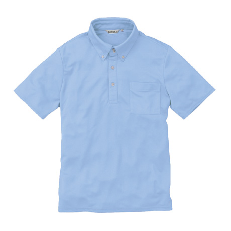 半袖BDニットシャツ（ポケット付）【CL777-ALT】 1.サックス