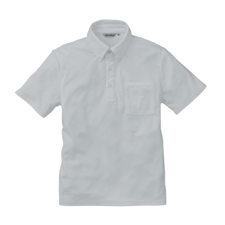 半袖BDニットシャツ（ポケット付）【CL777-ALT】 23.シルバーグレー