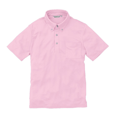 半袖BDニットシャツ（ポケット付）【CL777-ALT】 25.ピンク