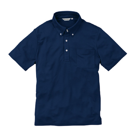 半袖BDニットシャツ（ポケット付）【CL777-ALT】 34.ネイビー