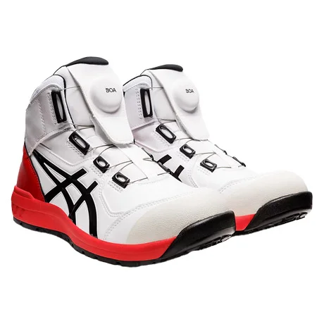 セーフティーシューズ ウィンジョブ　304BOA【CP304-OTF】100.ホワイト×ブラック 