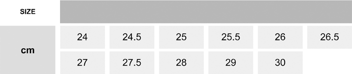 セーフティーシューズ ウィンジョブ　308AC【CP308AC-OTF】 サイズ表