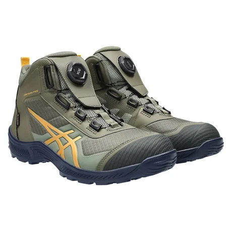 セーフティーシューズ ウィンジョブ　604Ｇ-TXBOA【CP604-OTF】  300.マントルグリーン×タイガーイエロー