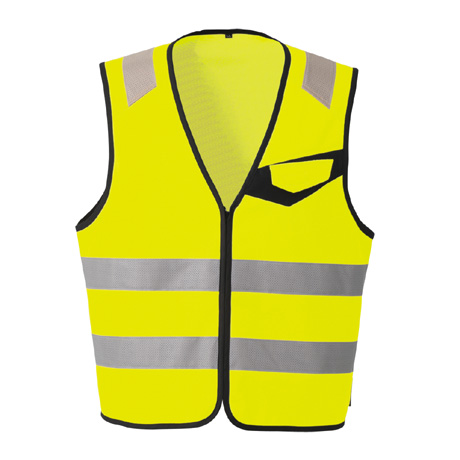 高視認性安全ベスト（ファスナー）【CS2419-COC】 11.イエロー