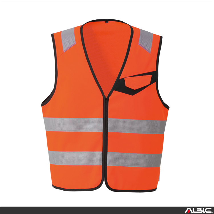 高視認性安全ベスト（ファスナー）【CS2419-COC】 商品写真