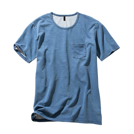 クルーネックTシャツ【D408-NAH】 109.インディゴブルー