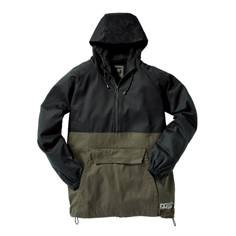 アノラックパーカー【DG415-KRO】 48.スミクロ×ダークグリーン
