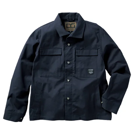 綿100%長袖ジャンパー ネイビー 【DG430-KRO】 