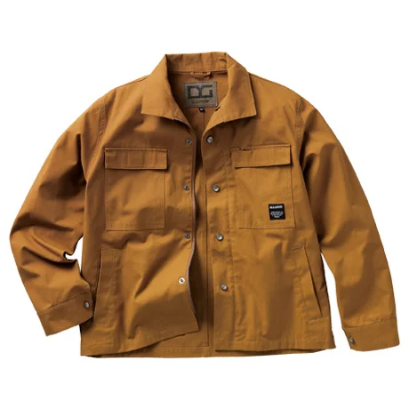 綿100%長袖ジャンパー キャメル 【DG430-KRO】 