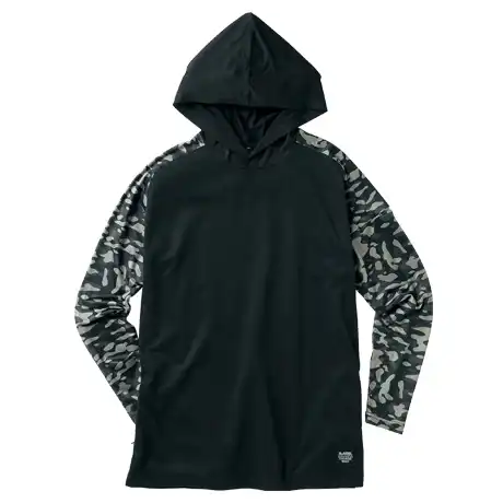 ハイブリッドパーカー 迷彩ブラック 【DG813-KRO】 