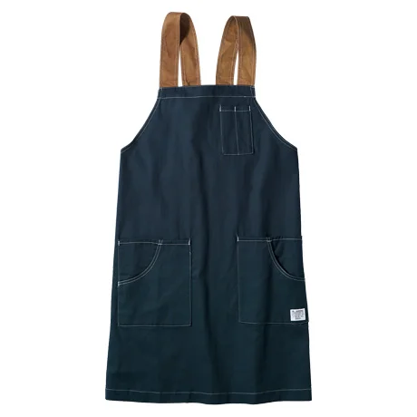 肩掛けエプロン ネイビー 【DG904-KRO】 
