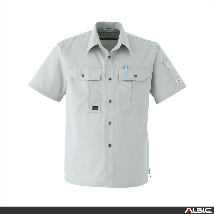防縮防シワ加工半袖シャツ【E022-ASC】 商品写真