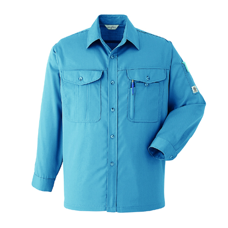 長袖シャツ【E039-ASC】 55.ロイヤルブルー