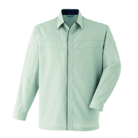 ポケットレス長袖シャツ【E0391-ASC】 3.ベージュ