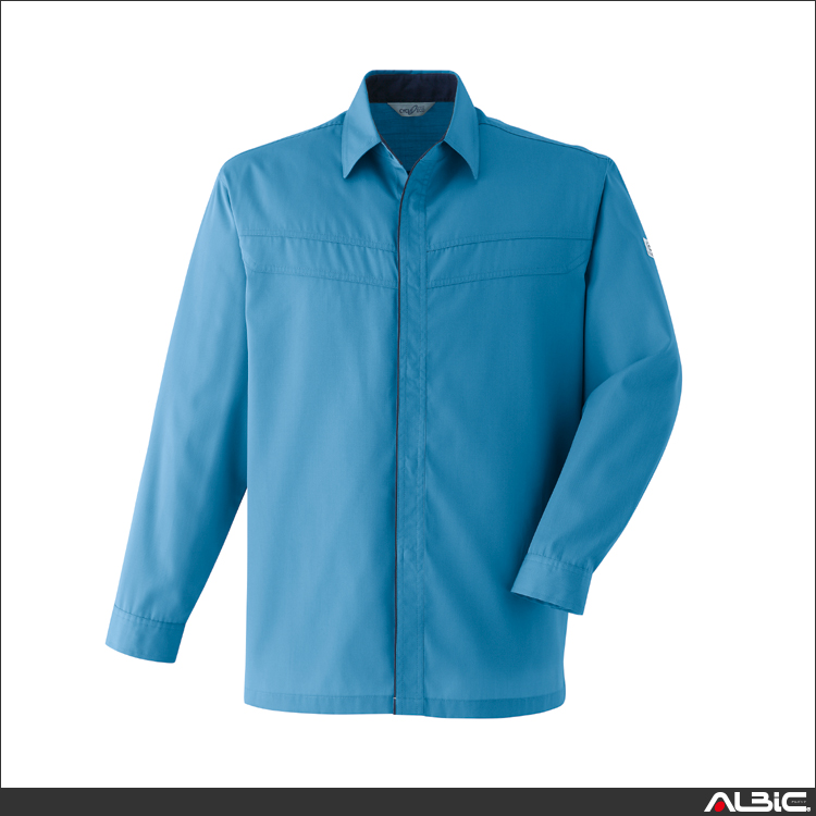 ポケットレス長袖シャツ【E0391-ASC】 商品写真