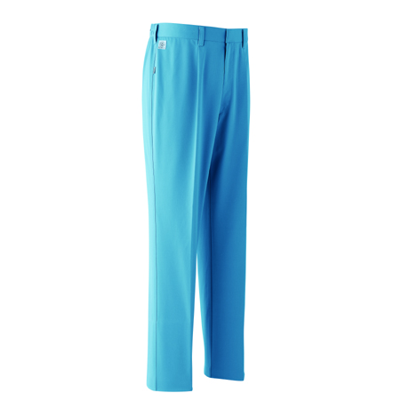 ポケットレスパンツ　ワンタック脇シャーリング【E151-ASC】 5.ブルー