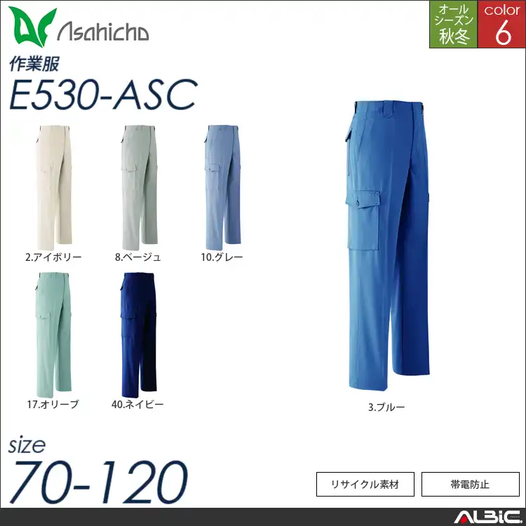カーゴパンツ ノータック 【 e530-asc Asahicho 】