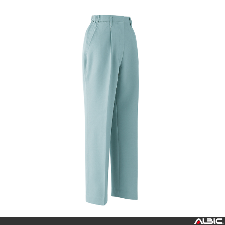 レディースパンツ　ワンタック脇シャーリング【E604-ASC】 商品写真