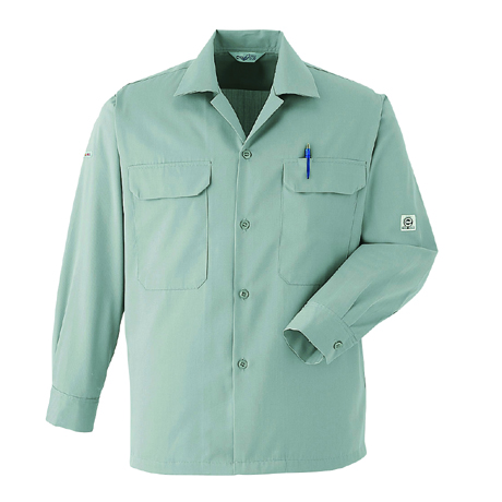 長袖シャツ【E6777-ASC】 7.オリーブ