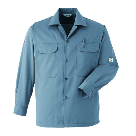 長袖シャツ【E6777-ASC】 10.グレー