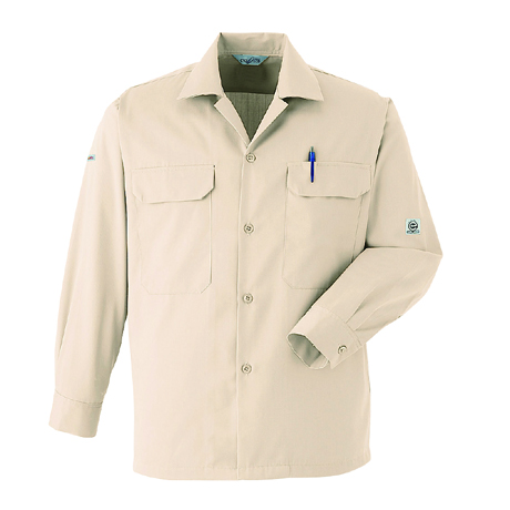 長袖シャツ【E6777-ASC】 21.アイボリー