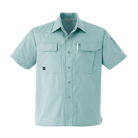 防汚加工半袖シャツ【E6903-ASC】 18.モスグリーン