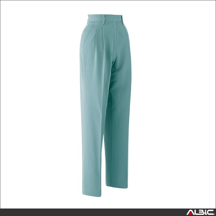 レディースパンツ　ツータック脇シャーリング【E693-ASC】 商品写真