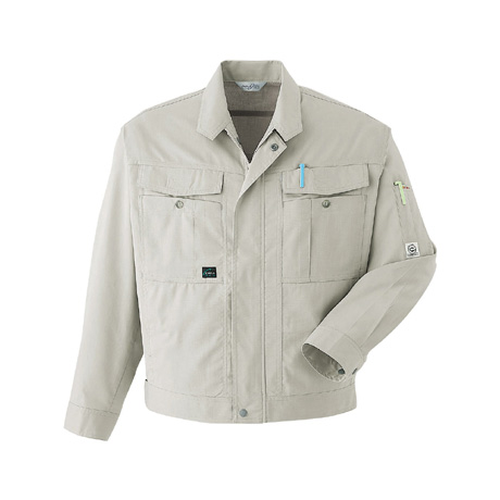 ストレッチ長袖ブルゾン【E7102-ASC】 3.ベージュ