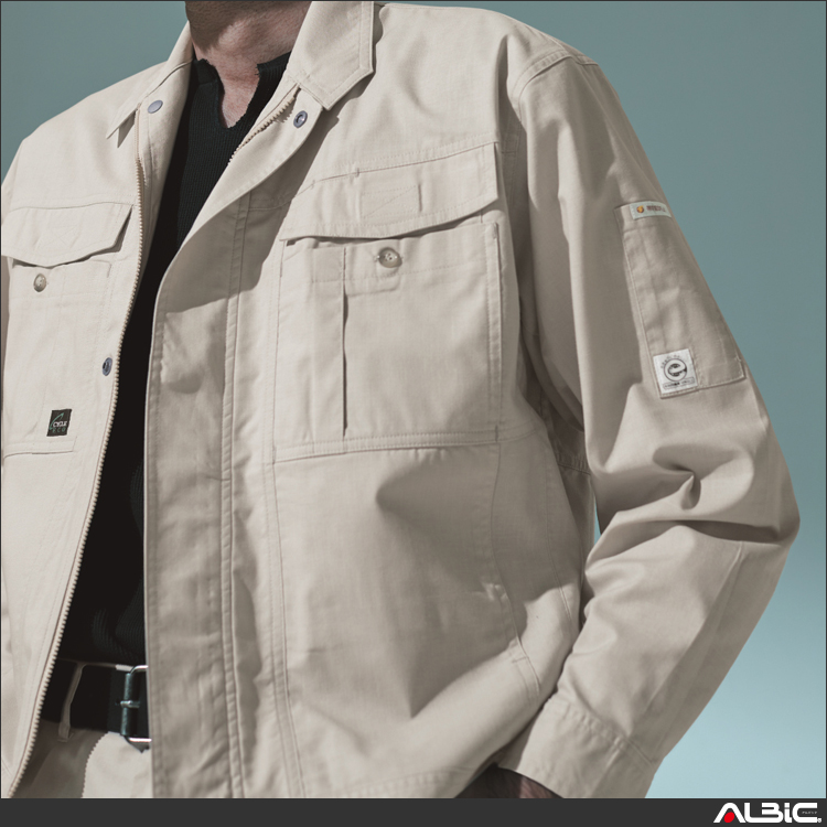 ストレッチ長袖ブルゾン【E7102-ASC】 商品写真