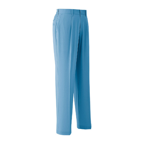 ストレッチワンタックパンツ【E7105-ASC】 5.ブルー